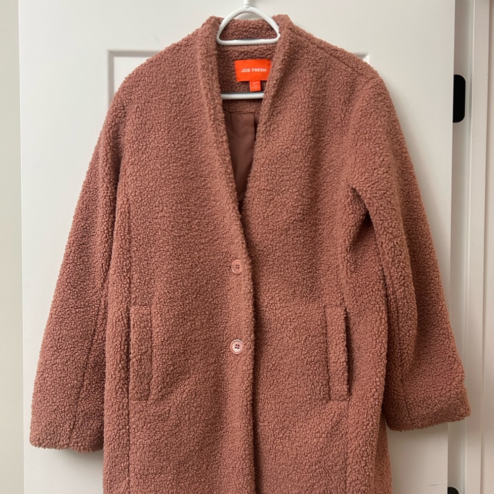 Joe Fresh Women's Blush Teddy Jacket